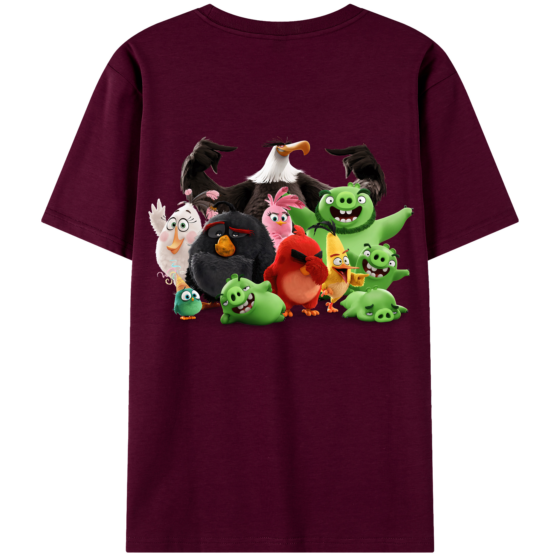 （画像用） Angry Birds アングリーバード レディース半袖Tシャツ(バックプリント)